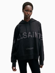AllSaints Black Talon Biggy Hoodie - Image 4 of 8