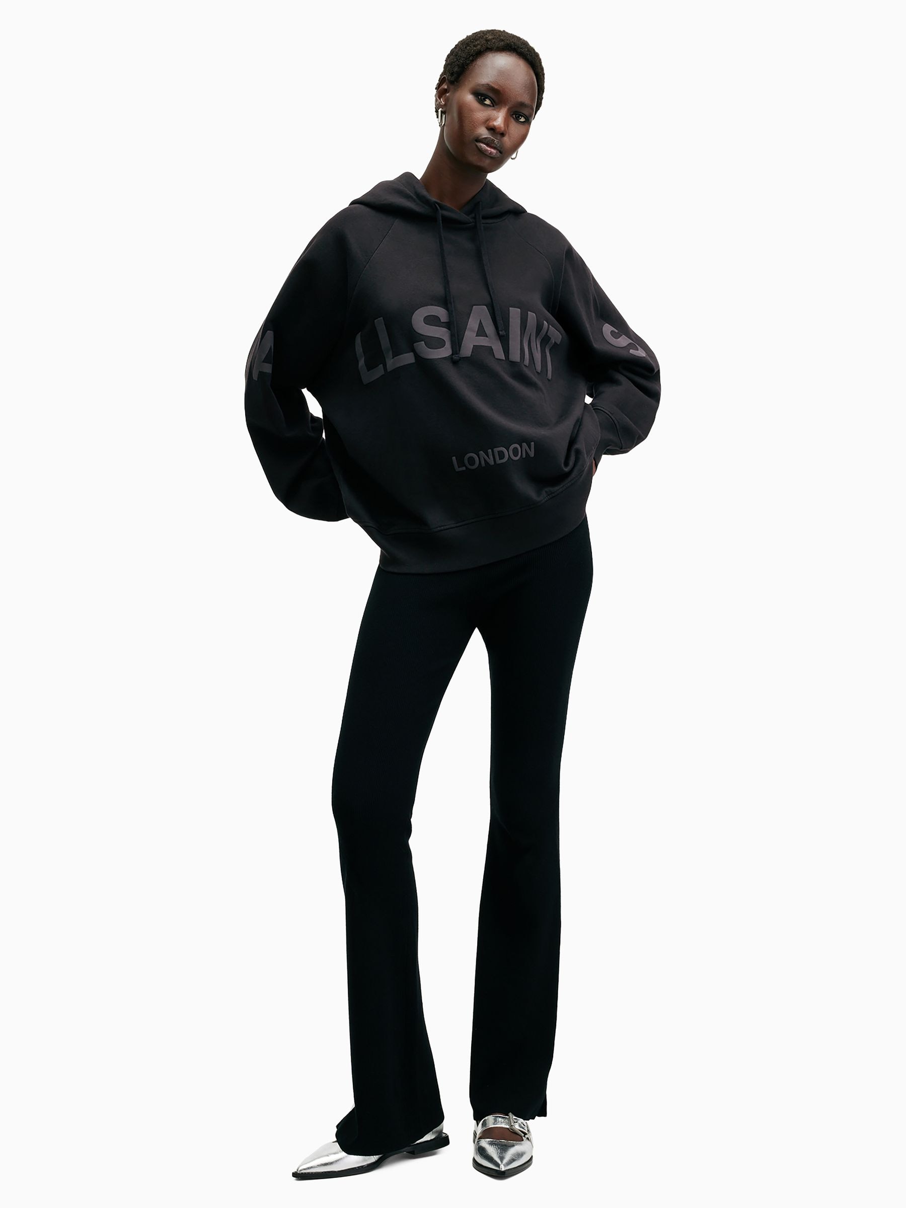 Buy AllSaints Black Talon Biggy Hoodie from Next USA
