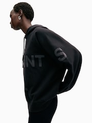 AllSaints Black Talon Biggy Hoodie - Image 6 of 8