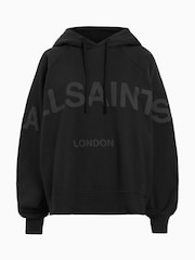 AllSaints Black Talon Biggy Hoodie - Image 8 of 8