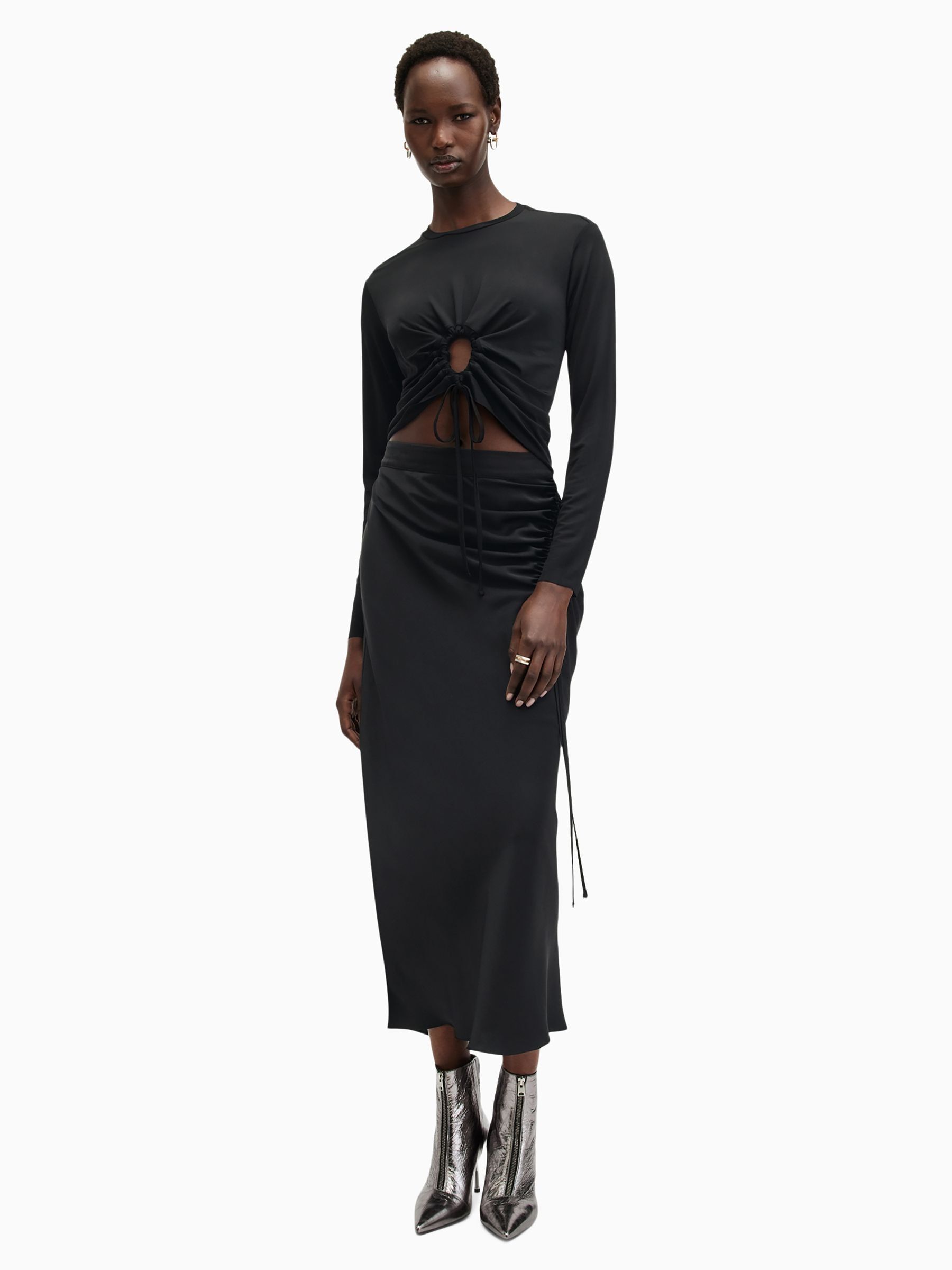 Buy AllSaints Black Xylia Longsleeve Top from Next Canada