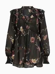 AllSaints Black Ryna Top - Image 10 of 10