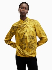 AllSaints Yellow Zola Top - Image 1 of 7