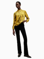 AllSaints Yellow Zola Top - Image 5 of 7
