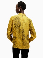 AllSaints Yellow Zola Top - Image 6 of 7
