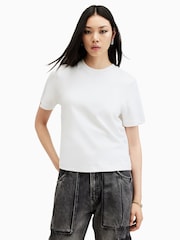AllSaints White Lisa 100% Organic Cotton T-Shirt - Image 1 of 8