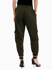 AllSaints Green Freda Tencel Trousers - Image 5 of 8
