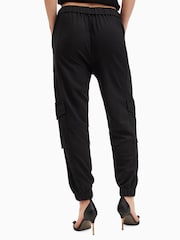 AllSaints Black Freda Jersey Trousers - Image 6 of 8