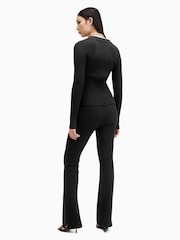 AllSaints Black Peaches Trousers - Image 2 of 6