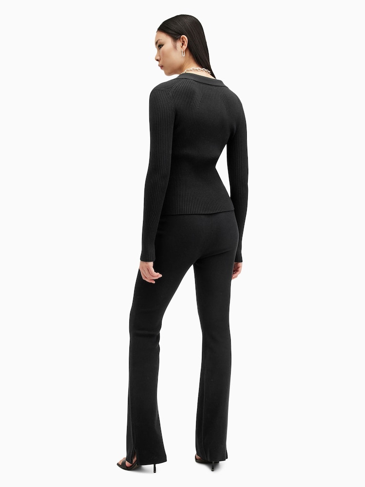 AllSaints Black Peaches Trousers - Image 2 of 6