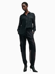 AllSaints Black Jody Trousers - Image 4 of 8