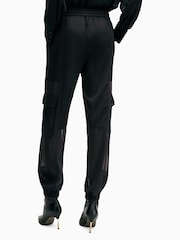 AllSaints Black Jody Trousers - Image 6 of 8