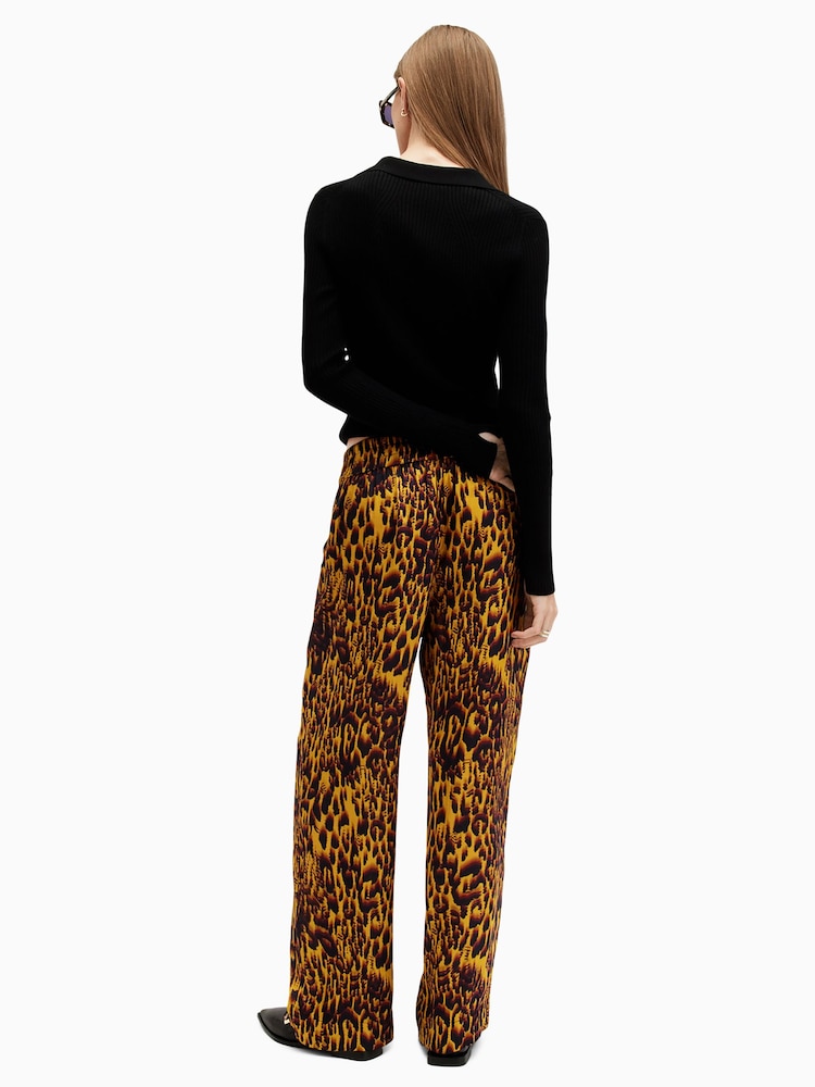 AllSaints Yellow Tyler Trousers - Image 2 of 8