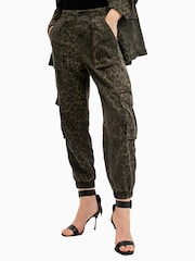 AllSaints Green Freda Denim Trousers - Image 2 of 8