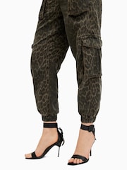 AllSaints Green Freda Denim Trousers - Image 6 of 8