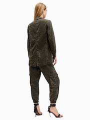AllSaints Green Freda Denim Trousers - Image 7 of 8