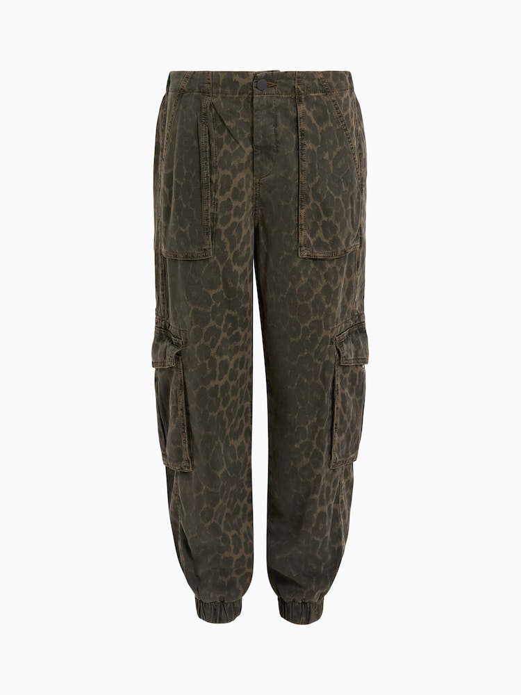 AllSaints Green Freda Denim Trousers - Image 8 of 8