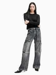 AllSaints Black Stevie Longsleeve T-Shirt - Image 4 of 6