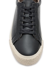 AllSaints Black Klop Leather Low Trainers - Image 7 of 7