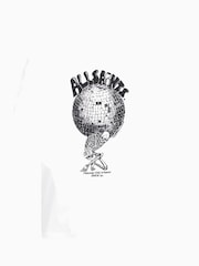 AllSaints White Burden Shortsleeve Crew Neck T-Shirt - Image 6 of 6