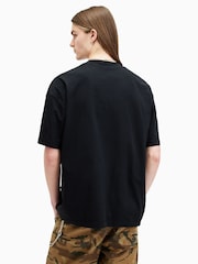 AllSaints Black Below Shortsleeve Crew Neck T-Shirt - Image 5 of 6