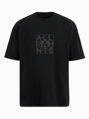 AllSaints Black Below Shortsleeve Crew Neck T-Shirt - Image 6 of 6