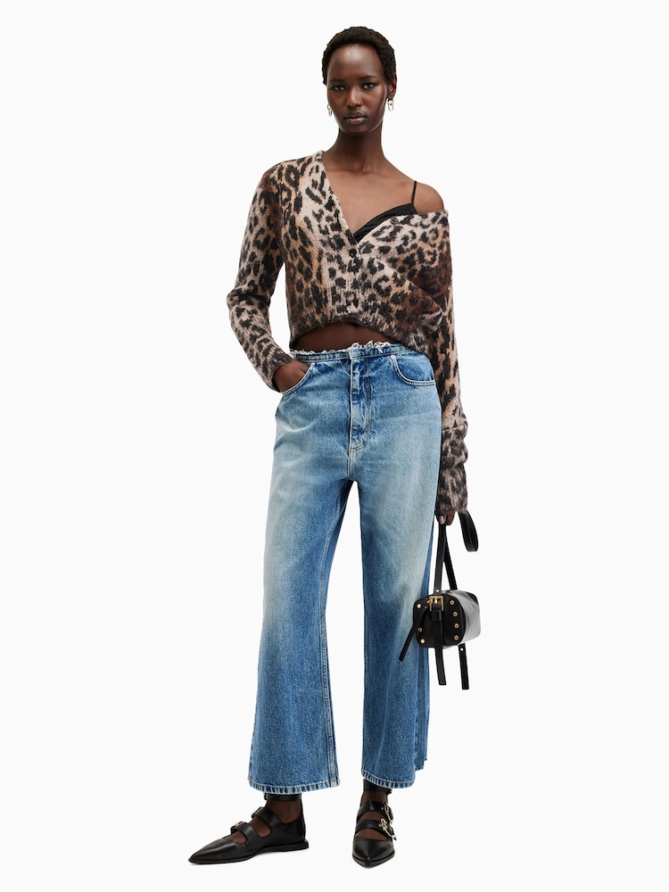 AllSaints Brown Wick Lex Cardigan - Image 3 of 7
