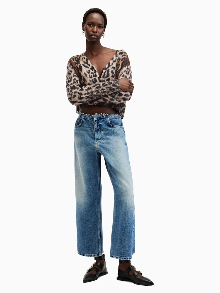 AllSaints Brown Wick Lex Cardigan - Image 5 of 7