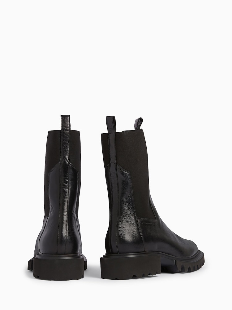 AllSaints Black Hallie Boots - Image 3 of 7