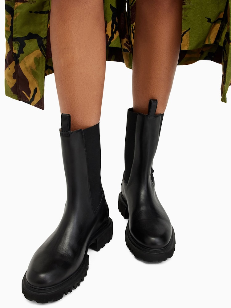 AllSaints Black Hallie Boots - Image 6 of 7
