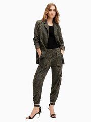 AllSaints Green Aleida Denim Blazer - Image 4 of 6