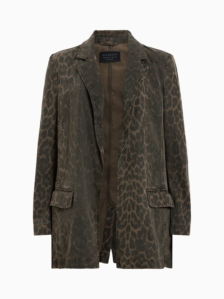 AllSaints Green Aleida Denim Blazer - Image 6 of 6 AllSaints Green Aleida Denim Blazer - Image 6 of 6
