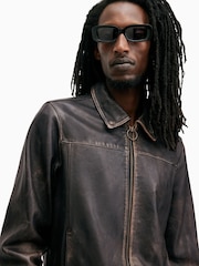 AllSaints Black Alkan Jacket - Image 2 of 6
