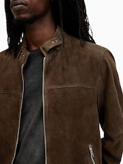 AllSaints Brown Cora Suede Jacket - Image 2 of 8