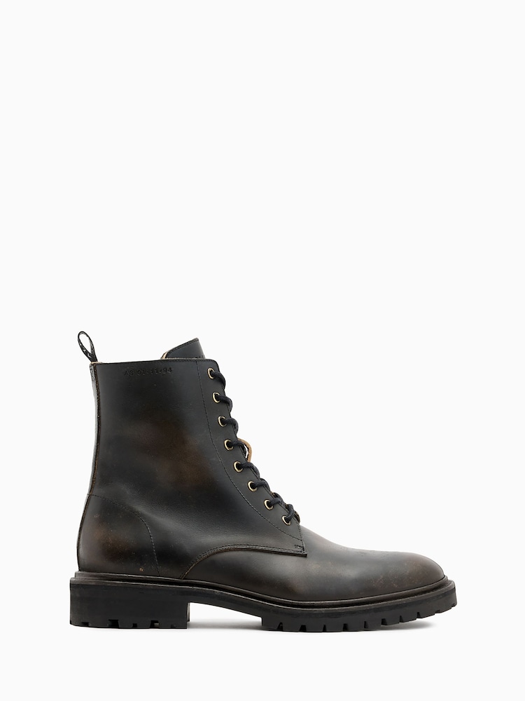 AllSaints Brown Tobias Boots - Image 1 of 6
