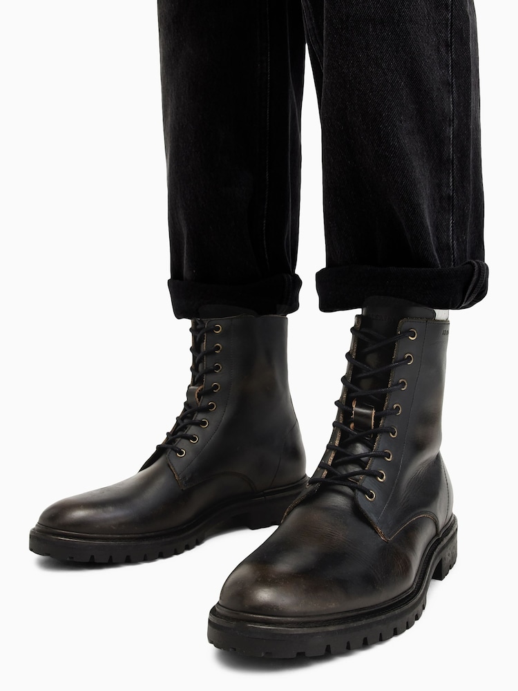 AllSaints Brown Tobias Boots - Image 6 of 6