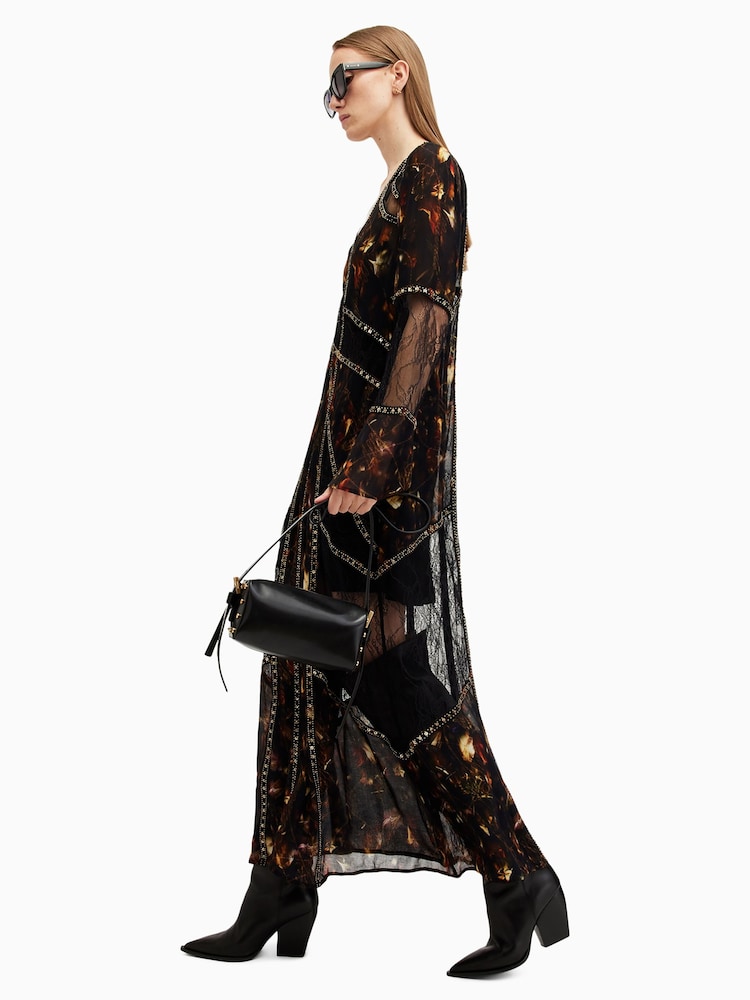 AllSaints Black Bryn Dress - Image 2 of 7