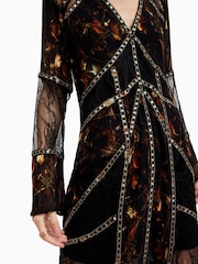 AllSaints Black Bryn Dress - Image 4 of 7