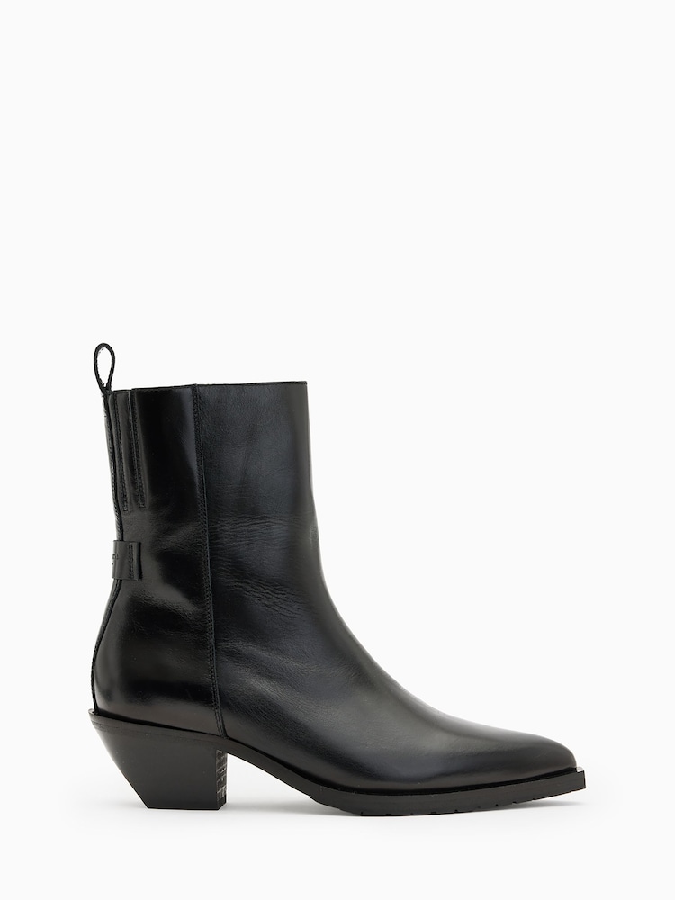 AllSaints Black Bazely Boots - Image 1 of 7