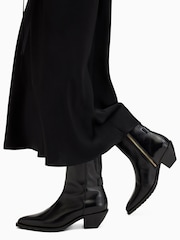 AllSaints Black Bazely Boots - Image 6 of 7