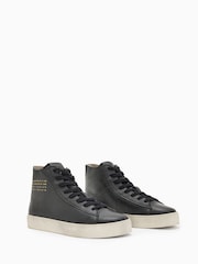 AllSaints Black Tana High Top Shoes - Image 2 of 7