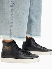 AllSaints Black Tana High Top Shoes - Image 6 of 7