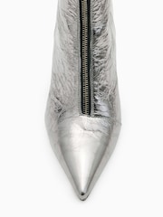 AllSaints Silver Natasha Boots - Image 2 of 6