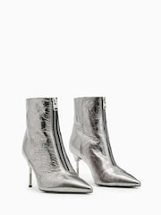 AllSaints Silver Natasha Boots - Image 3 of 6
