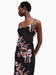 AllSaints Pink Bryony Maxi Dress - Image 3 of 6