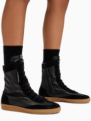 AllSaints Black Louise High Top Shoes - Image 1 of 6