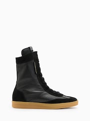 AllSaints Black Louise High Top Shoes - Image 2 of 6