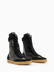 AllSaints Black Louise High Top Shoes - Image 3 of 6