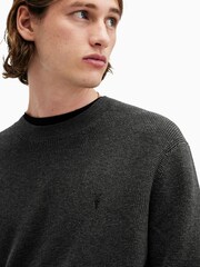 AllSaints Grey Aspen Crew Jumper - Image 2 of 7