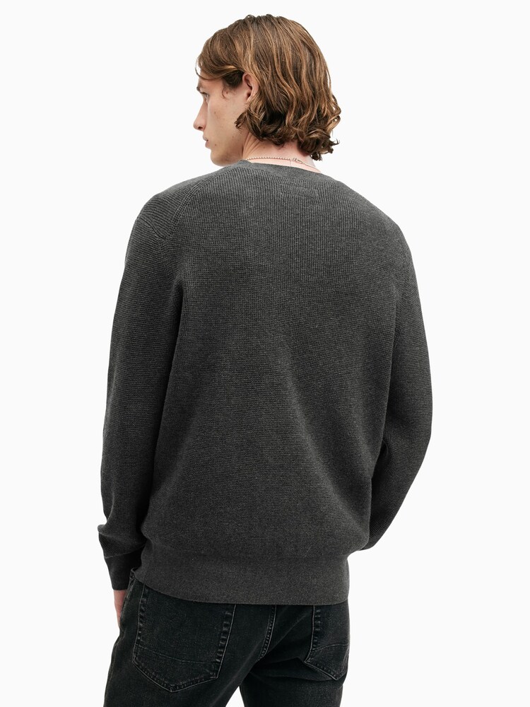 AllSaints Grey Aspen Crew Jumper - Image 6 of 7